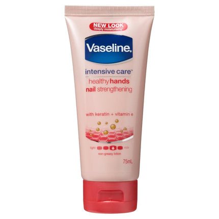 Vaseline Intensive Care Hand Cream Healthy Hands Stronger Nails 75ml - OhYouLuckyDuck.com.au