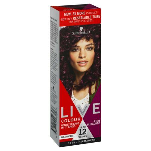Schwarzkopf Live Colour Rich Burgundy 75ML - OhYouLuckyDuck.com.au