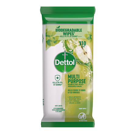 Dettol Multipurpose Wipes Apple 110