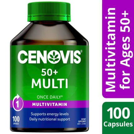 Cenovis 50+ Multi Once Daily 100 Capsules - OhYouLuckyDuck.com.au
