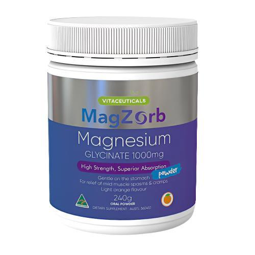 Vitaceuticals Magzorb Magnesium Glycinate Powder 240g - OhYouLuckyDuck.com.au