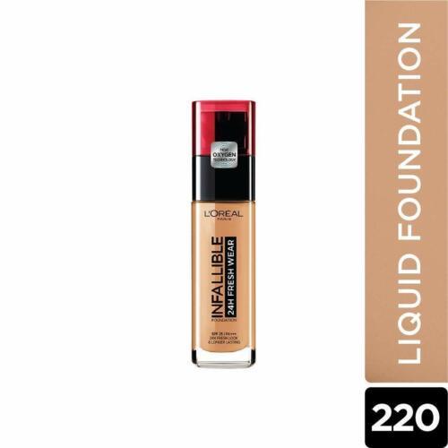 L'Oréal Infall Freshwear 24H Foundation 220 Sand - OhYouLuckyDuck.com.au