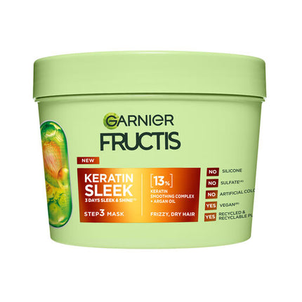 Garnier Fructis Keratin Sleek Hair Mask 370ML