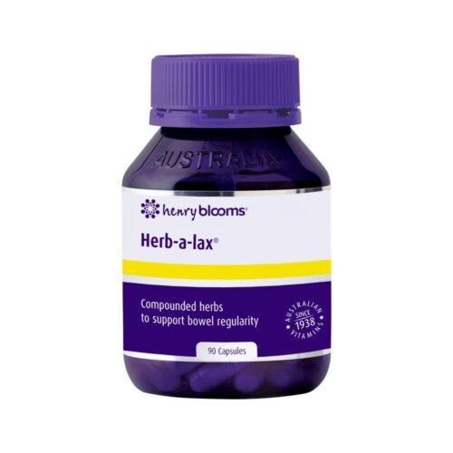 Henry Blooms Herb-A-Lax 90 Capsules - OhYouLuckyDuck.com.au