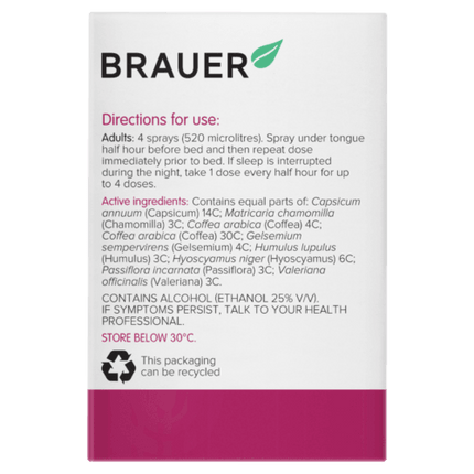 Brauer Sleep Oral Spray 20ML - OhYouLuckyDuck.com.au