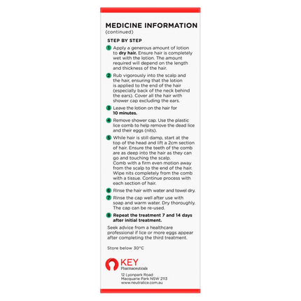 Neutralice Headlice Lotion 200ml - OhYouLuckyDuck.com.au