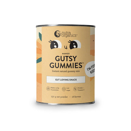 Nutra Organics Gutsy Gummies (Gut Loving Snack) Mango 150g