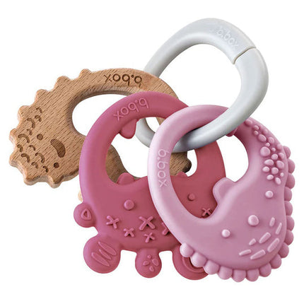 B.Box Trio Teether For Soothing Gums Blush