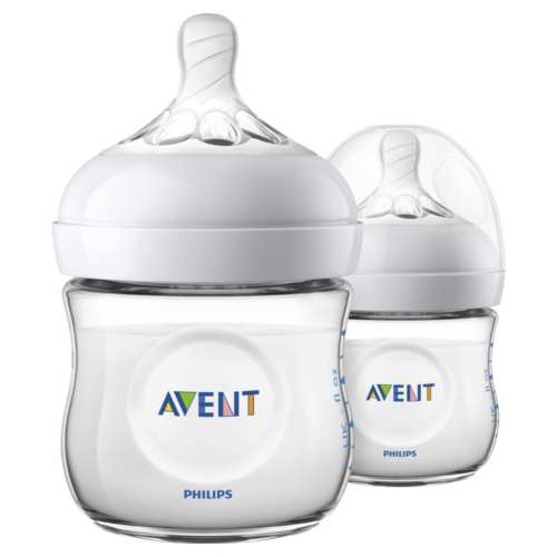 Avent Natural Feeding Bottle 0m+ 125mL x 2 Pack - OhYouLuckyDuck.com.au