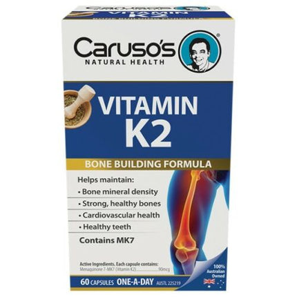 Caruso's Vitamin K2 60 Capsules - OhYouLuckyDuck.com.au