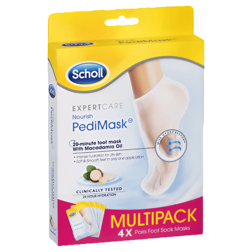 Scholl Macadamia Oil Pedimask Multipack 4 Pairs - OhYouLuckyDuck.com.au