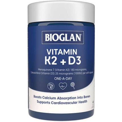 Bioglan K2 + D3 60 Capsules - OhYouLuckyDuck.com.au