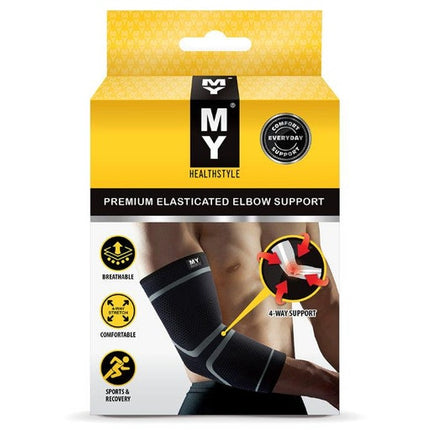 My Healthstyle Premium Elasticated Elbow Support Small