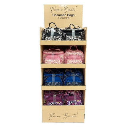 Femme Beauty Cosmetic Bag Set 3Piece, assorted, randomly chosen