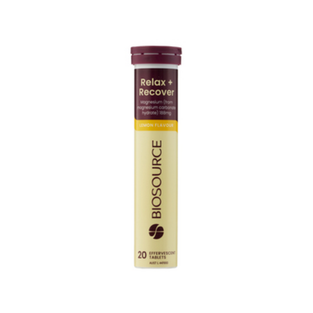Biosource Relax 20 Effervescent Tablets