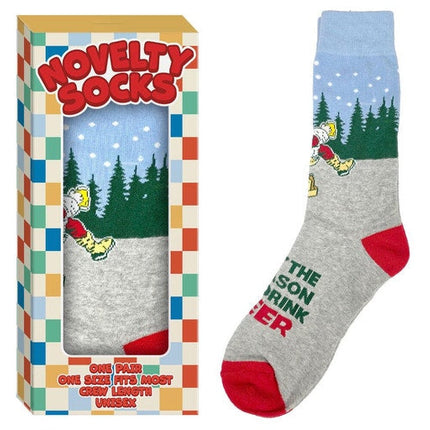 Novelty Boxed Santa Christmas Socks