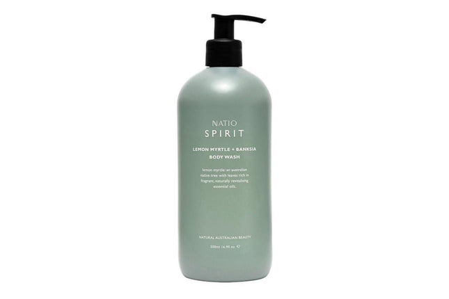 Natio Spirit Lemon Myrtle + Banksia Body Wash 500ml - OhYouLuckyDuck.com.au