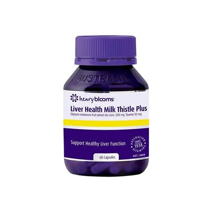 Henry Blooms Liver Health Milk Thistle Plus 60c - OhYouLuckyDuck.com.au