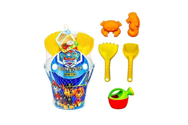 Kids Paw Beach Bucket play Set 7 Piece - OhYouLuckyDuck.com.au