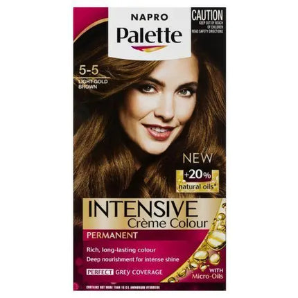 Napro Palette Colour Permanent Hair Colour 5-5 Light Gold Brown - OhYouLuckyDuck.com.au