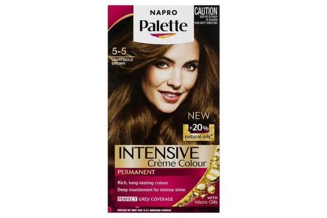 Napro Palette Colour Permanent Hair Colour 5-5 Light Gold Brown - OhYouLuckyDuck.com.au