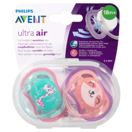 Avent Soother Ultra Air 18M+ Deco Mix 2Pk