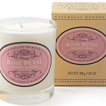 Naturally European Rose Petal Candle 180G