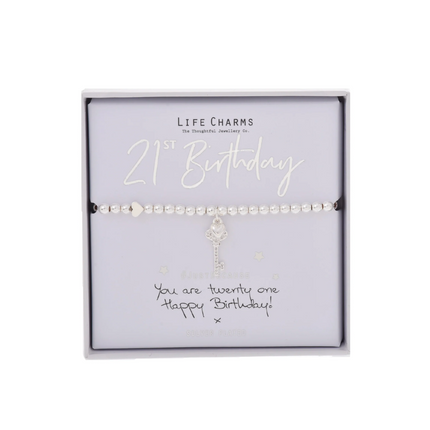 Life Charms Bracelet 21St Birthday