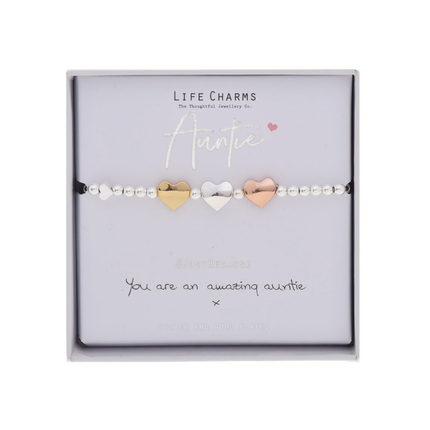 Life Charms Bracelet Auntie