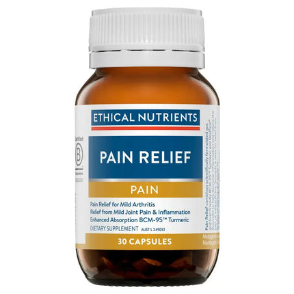 Ethical Nutrients Herbal Pain Relief 30 Capsules - OhYouLuckyDuck.com.au