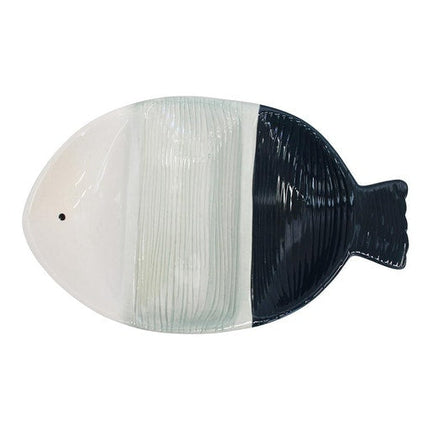 Lavida Fish Trio Ceramic Food Snack Serving Plate Decorative Dish Tableware