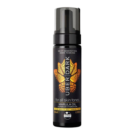 Le Tan Uber Dark Foam Marula Oil 200ML - OhYouLuckyDuck.com.au