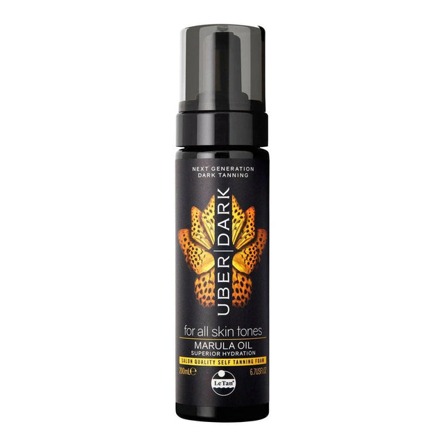 Le Tan Uber Dark Foam Marula Oil 200ML - OhYouLuckyDuck.com.au