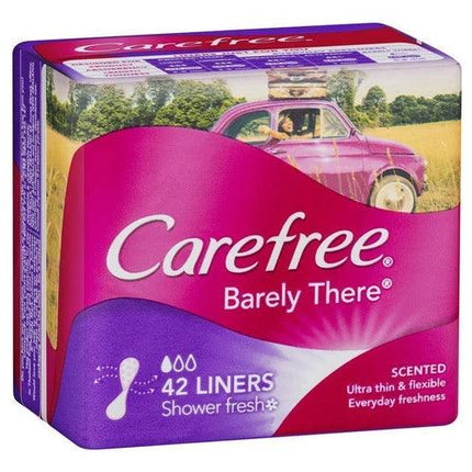 Carefree Barely There Shower Fresh Scent 42 Liners