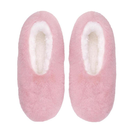 Snuggups Womens Luxe Blush Plush Sherpa Lined Slippers Pink Eu38-39