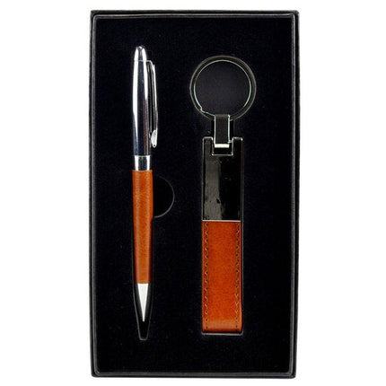 Simply for  Me Gift Pen with Keyring Set Brown