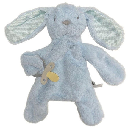 Bunny Comforter With Dummy Holder Blue
