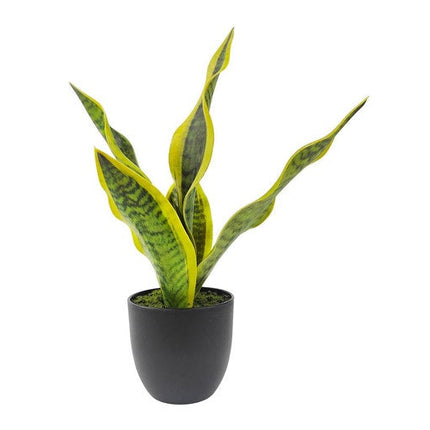 Urban Products Mother in Laws Tongue Artificial Potted Plant Fake Faux Decor Green 34CM