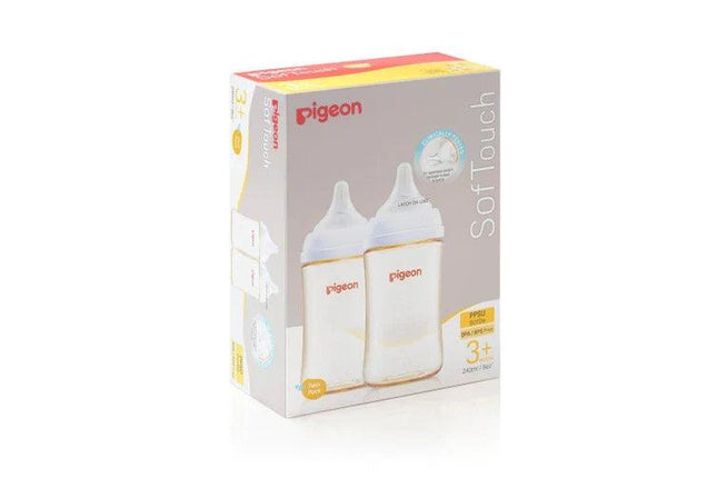 Pigeon SofTouch III Twin Pack PPSU Bottles - 240ml - OhYouLuckyDuck.com.au