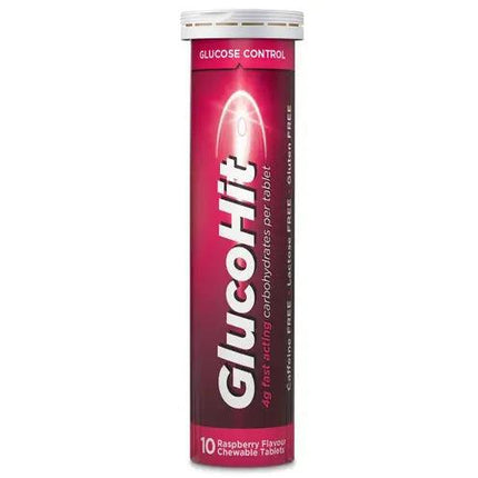 Glucohit Glucose Raspberry 10 Tablets