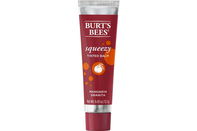 Burt'S Bees Squeezy Tinted Lip Balm Mandarin Granita