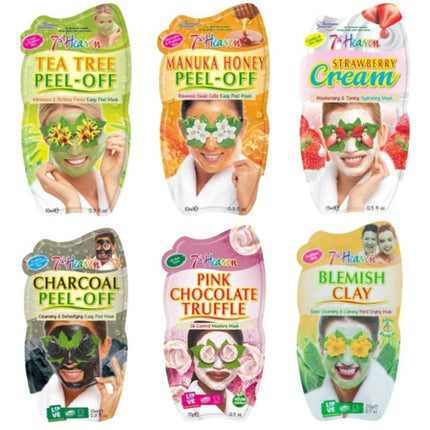 7Th Heaven Face Masks Assorted 6Pk