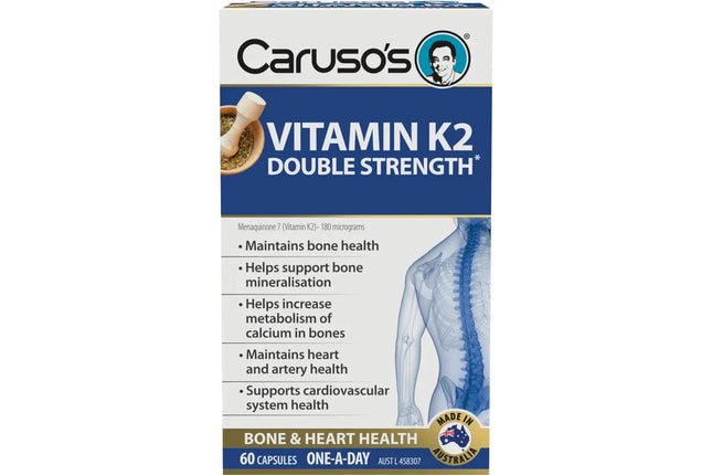 Caruso's Vitamin K2 Double Strength Caps 60