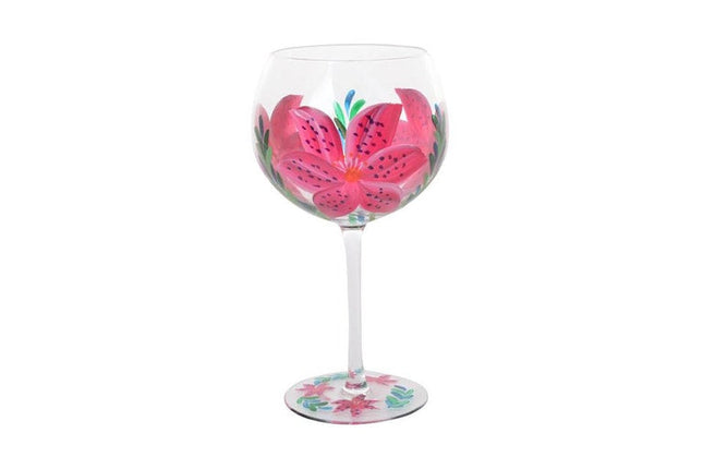 Gibson Gifts
 Lynsey Johnstone Hand Painted Gin Glass Lily