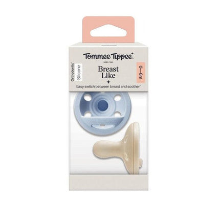 Tommee Tippee Breast Like Soother for 0 to 6 Months 2 Pack