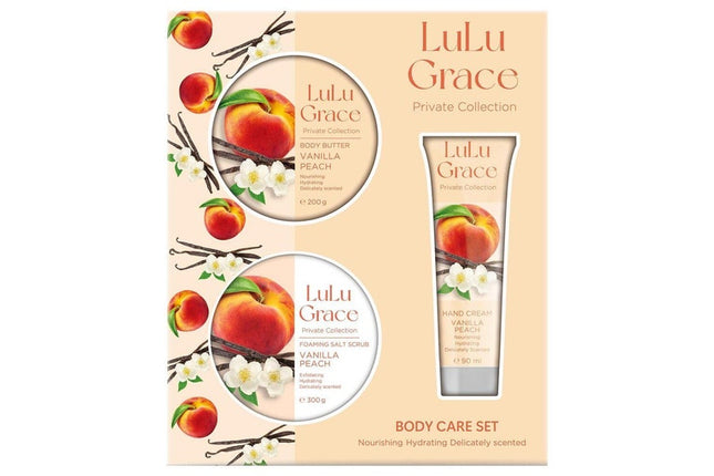 Lulu Grace Vanilla Peach Gift Set 3 Piece