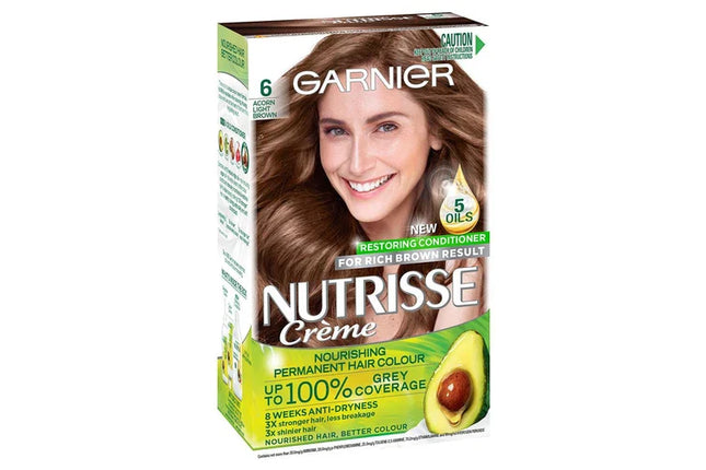 Garnier Nutrisse Hair Colour 6.0 Acorn - OhYouLuckyDuck.com.au