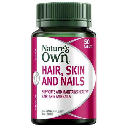 Natures Own Hair Skin & Nails 50 Tablets - OhYouLuckyDuck.com.au