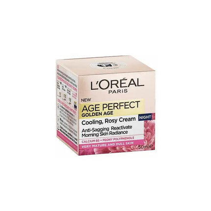 L'Oreal Paris Golden Age Cooling Rosy Night Cream 50ml - OhYouLuckyDuck.com.au