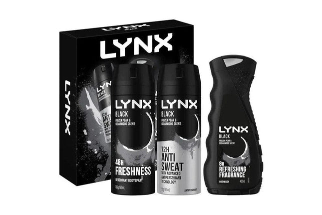 Lynx Core Trio Black Gift Set